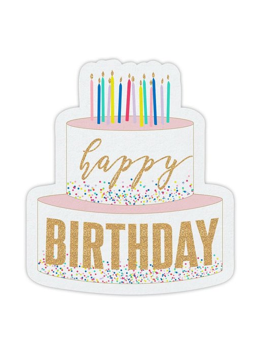 Birthday Cake Diecut Napkin 20ct