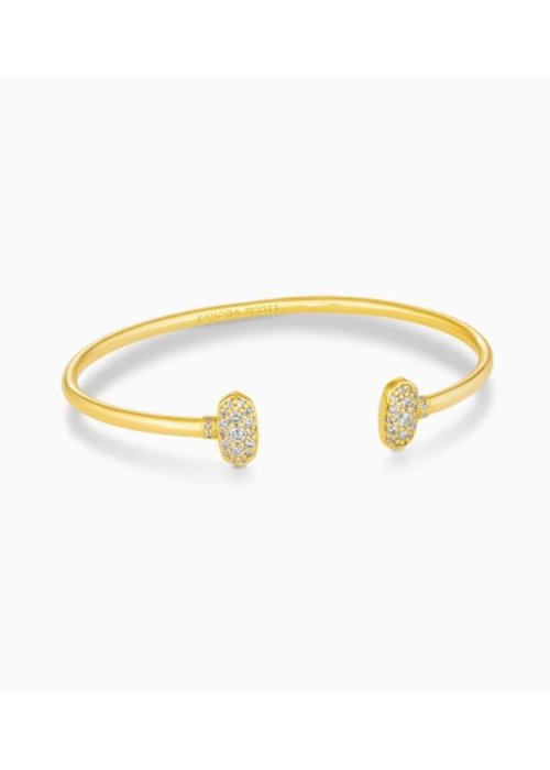 Kendra Scott Grayson Crystal Cuff Bracelet Cuff Gold/White CZ