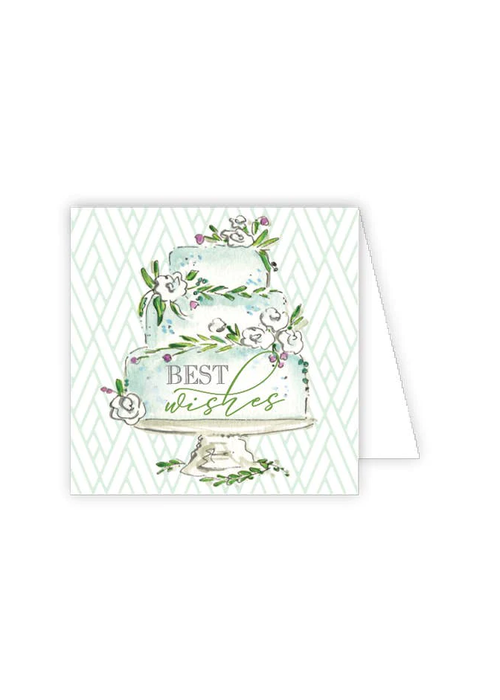 Best Wishes Wedding Cake Enclosure Card