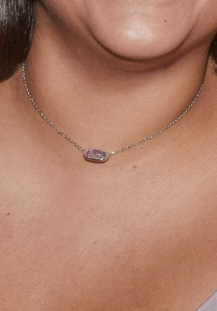Elisa Silver Pendant Necklace in 