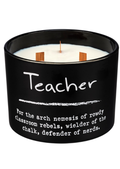 Teacher Matte Black Jar Candle