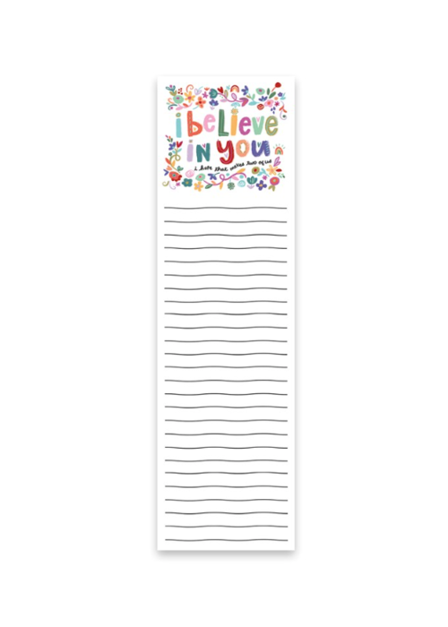 I Believe In You List Notepad