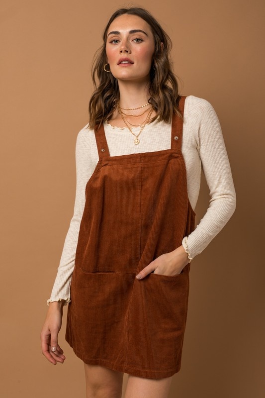 The Pumpkin Spice Overall Dress - The 