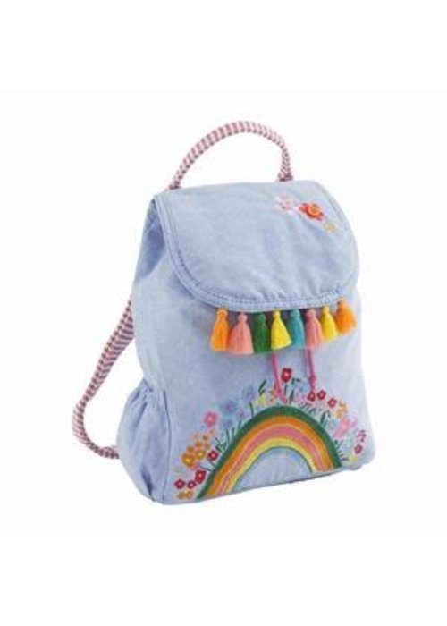 Mudpie Rainbow Drawstring Backpack