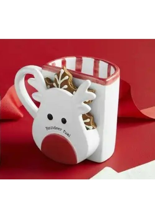 Mudpie Reindeer Cookie Pocket Mug