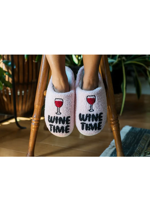 Wine Time Slippers