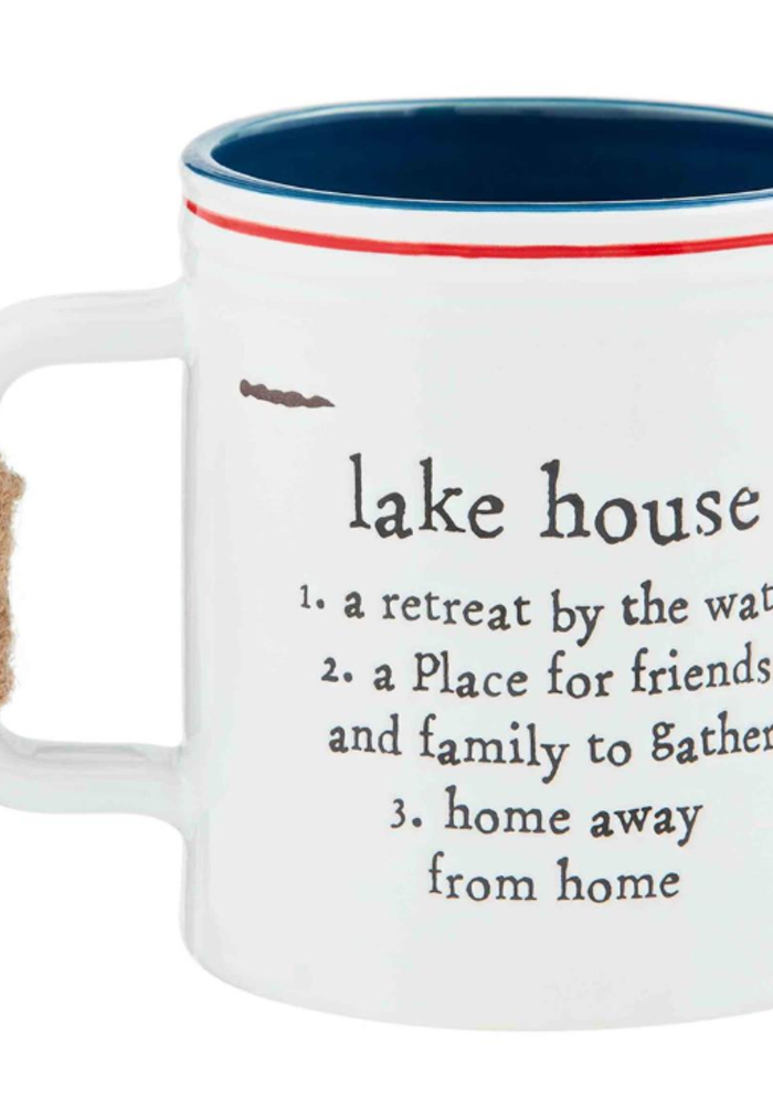 Lake House Jute Handle Mug