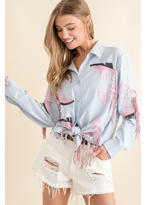 The Cotton Candy Cowgirl Dress Shirt