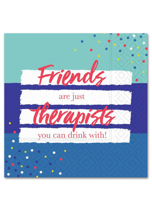 Friends Are Therapists Cocktail Napkin