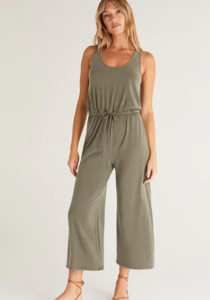 The Easygoing Jumpsuit - Dusty Olive