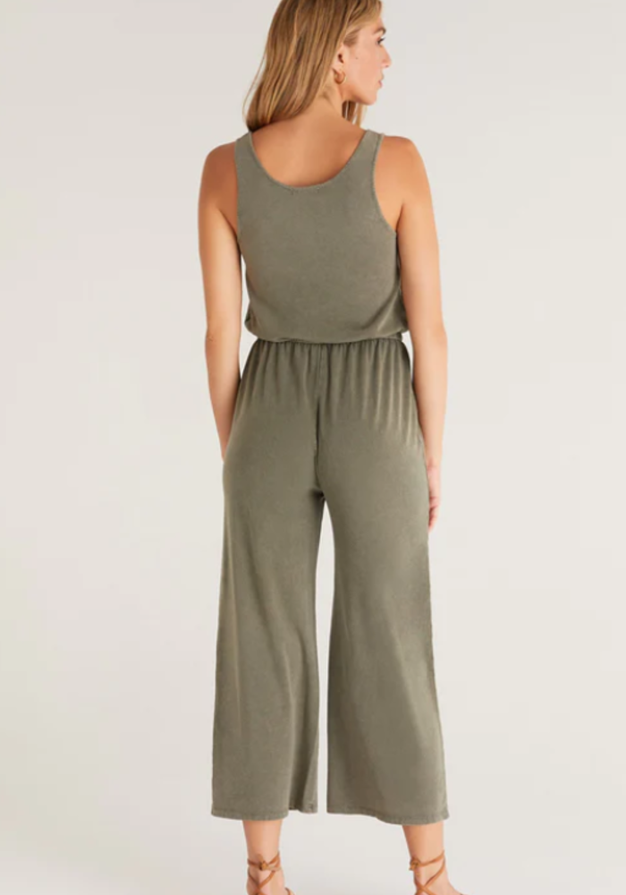 The Easygoing Jumpsuit - Dusty Olive
