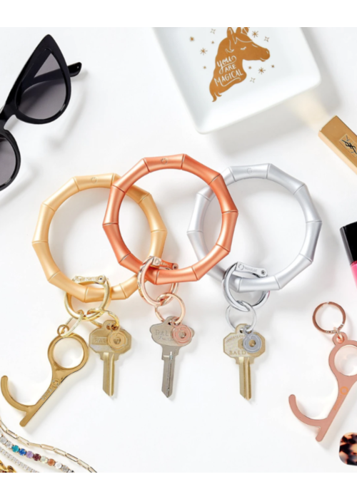 Oventure, The Original Bracelet Keychain, Silicone Big O Key Ring - Marble  Collection at  Women's Clothing store