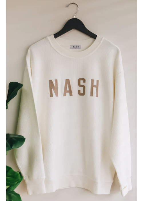 Nash Collection The Nash Collection Carsen Corded Crew White