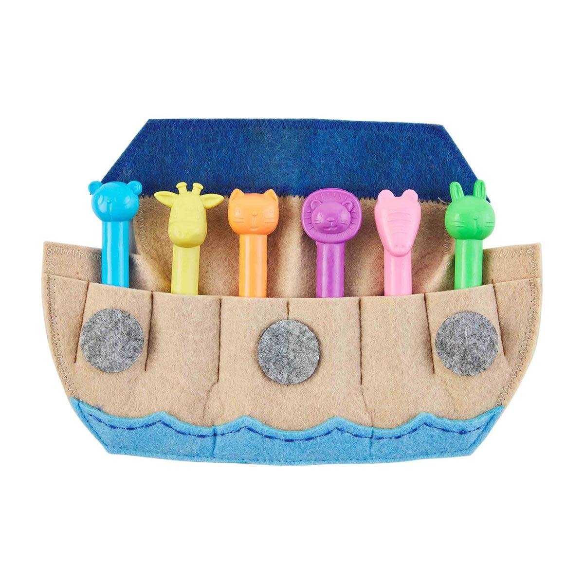 Noah's Ark Crayon Holder Set