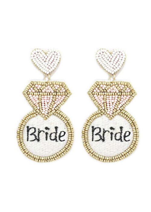 Bride Diamond Ring Earrings