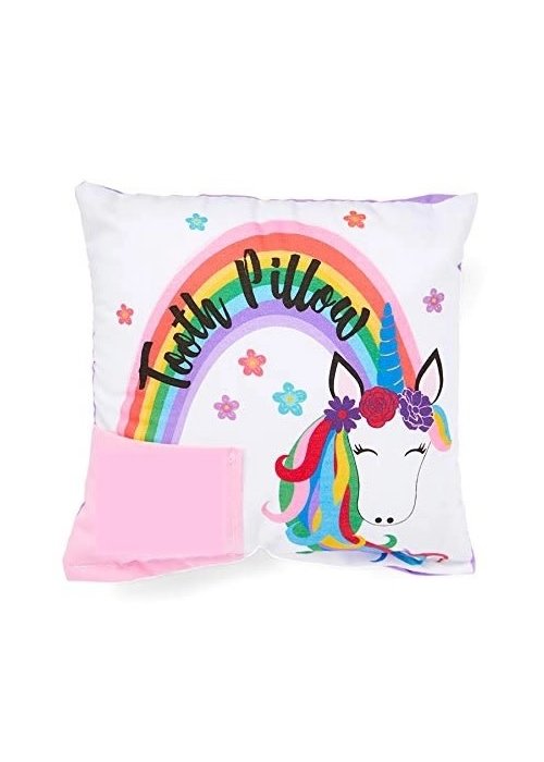 Rainbow  Mane Unicorn Tooth Pillow