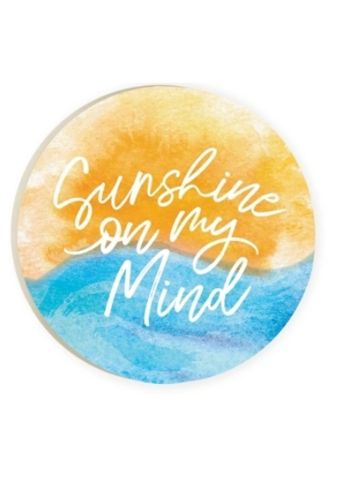 Sunshine On My Mind Car Coaster