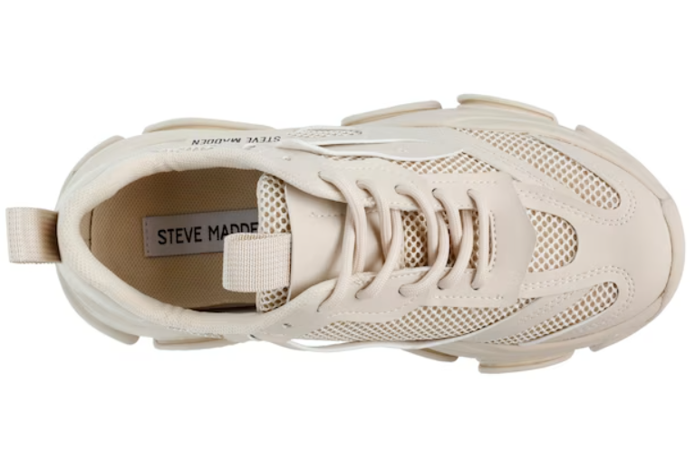 The Steve Madden Possession Sneaker Bone - The Trendy Trunk