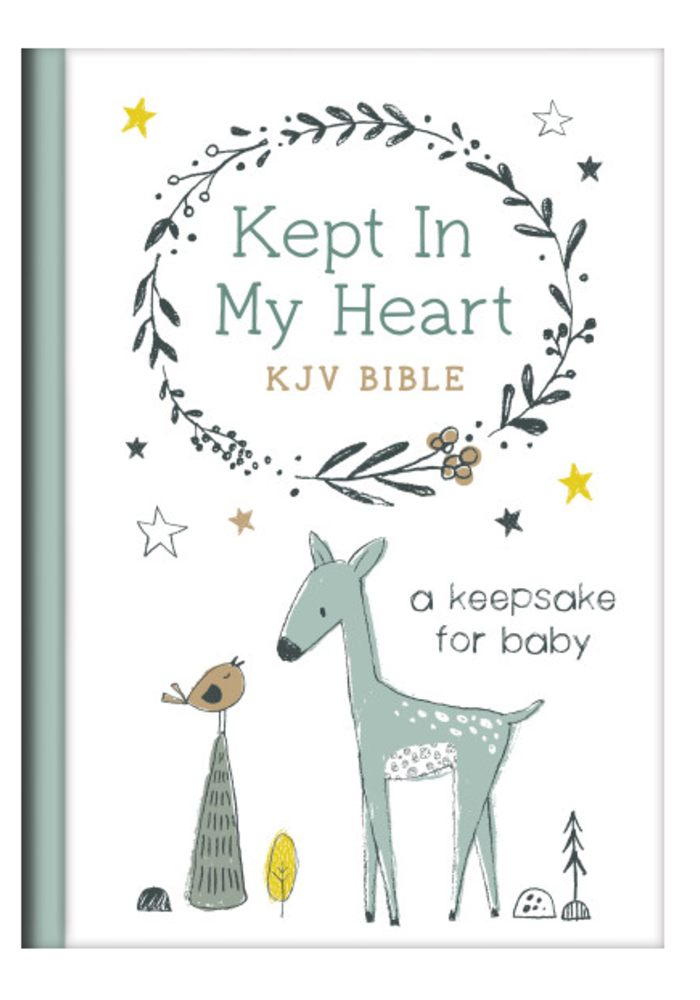 Kept In My Heart KJV Bible Blue by Hazel Woodland