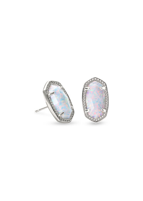 Kendra Scott The Ellie Stud Earrings in White Opal