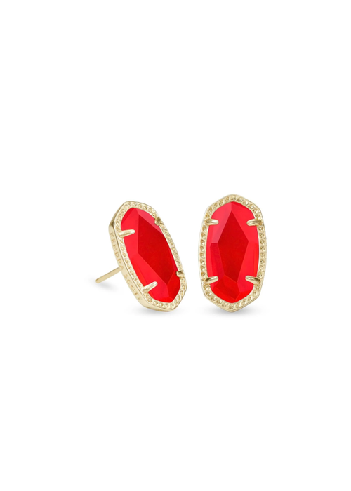 Kendra Scott The Ellie Gold Earring in Red Illusion
