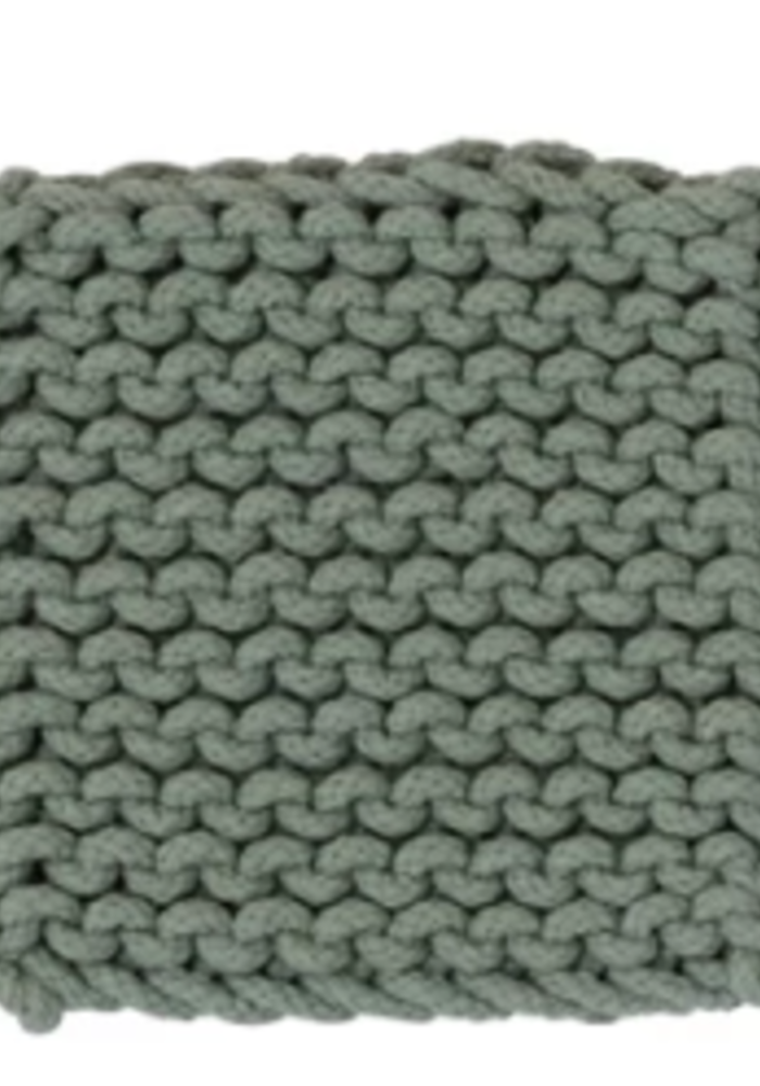 Creative Co-Op Square Cotton Crocheted Potholders/Hot Pads (Set of 4  Colors) Pot Holders, Multicolor, 4 Count