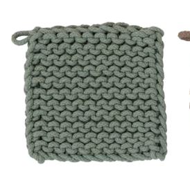 Square Cotton Crocheted Potholders