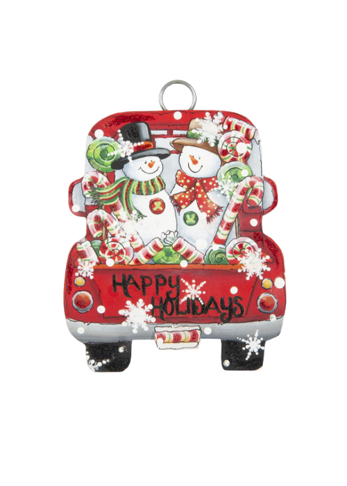 The Round Top Collection Snowman Truck Charm