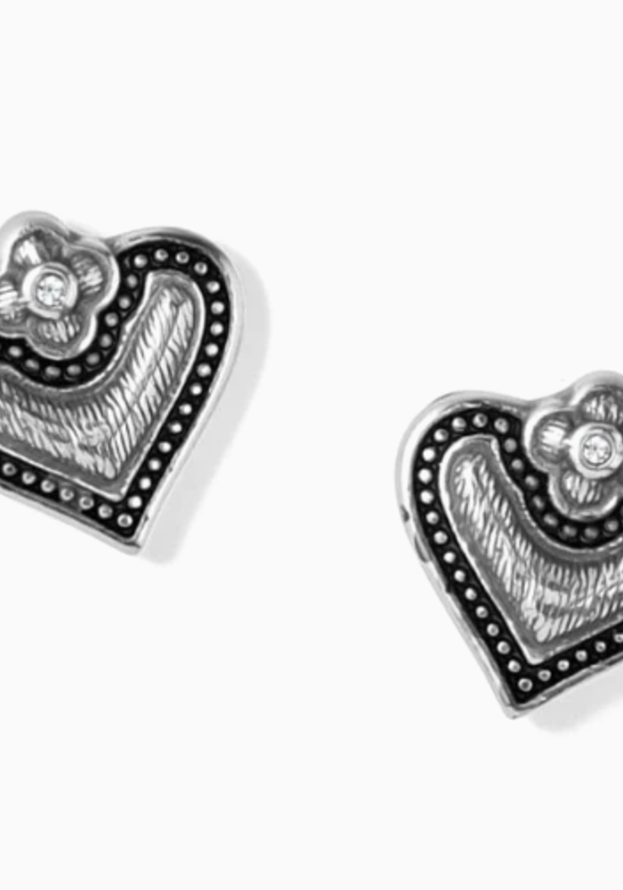 Luna Heart Mini Post Earrings