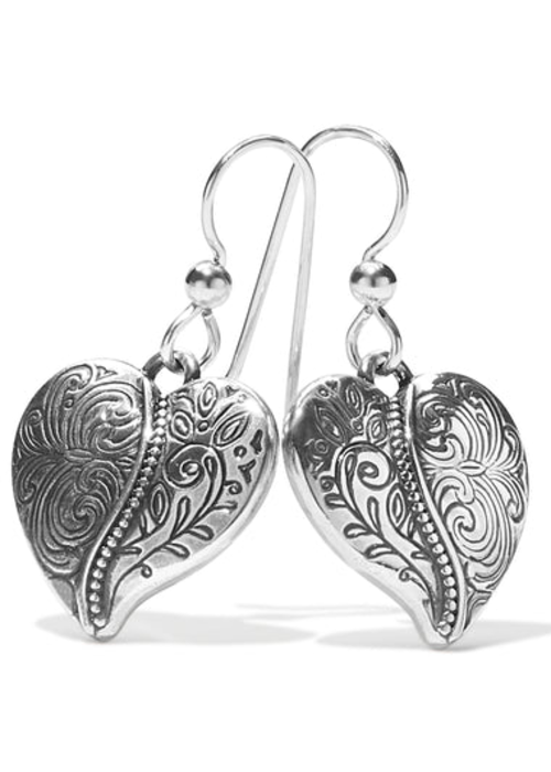 Brighton Ornate Heart French Wire Earrings