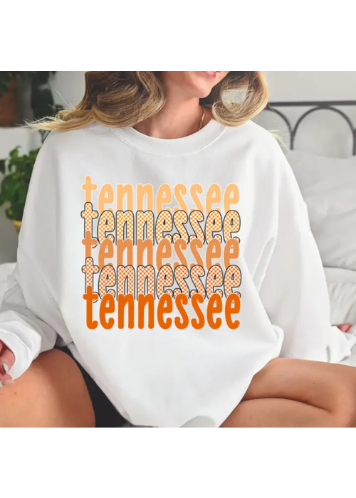 Checkered Tennessee Repeat Crewneck Sweatshirt