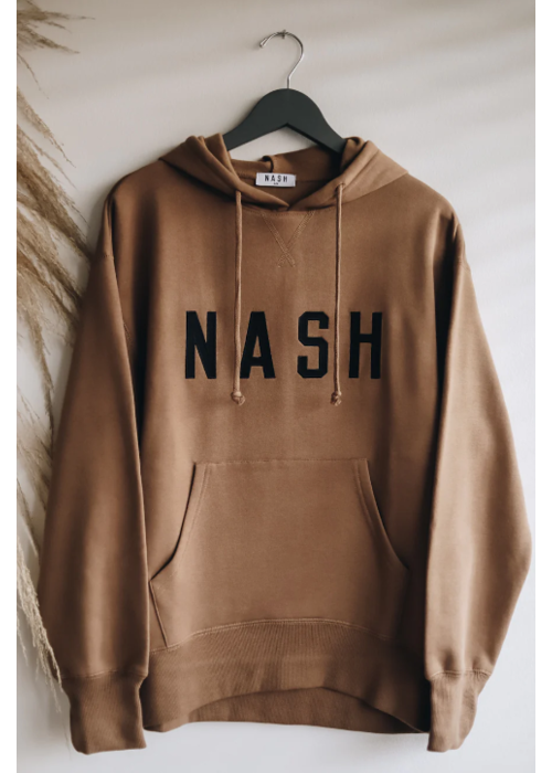 The NASH Collection The NASH  Coca Mocha Embroidered Hoodie
