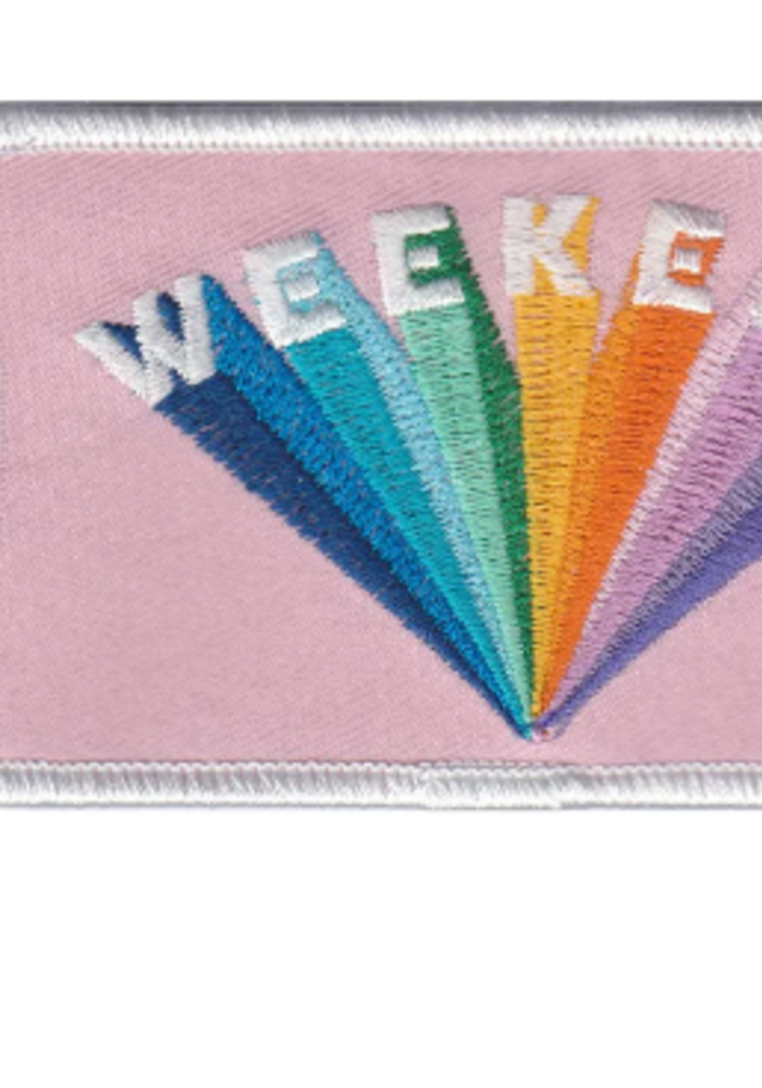 Weekend Rainbow Luggage Tag