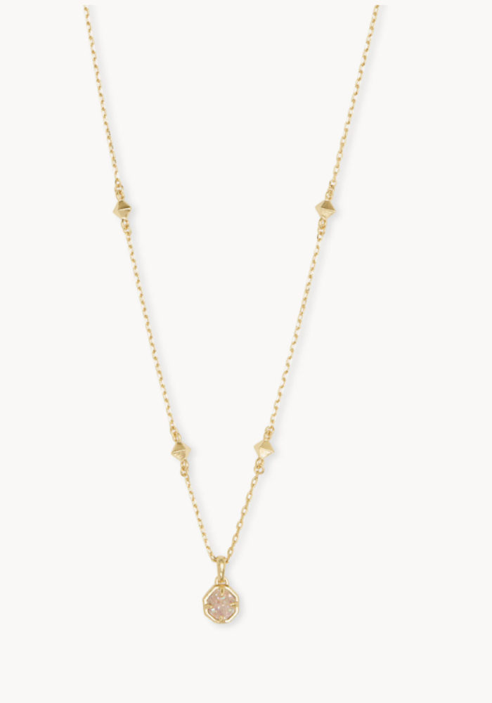 Grayson Gold Pendant Necklace in Iridescent Drusy | Kendra Scott