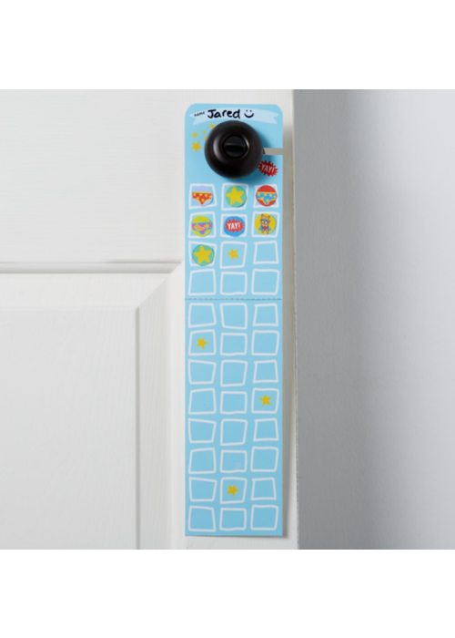 Blue Doorknob Potty Sticker + Chart