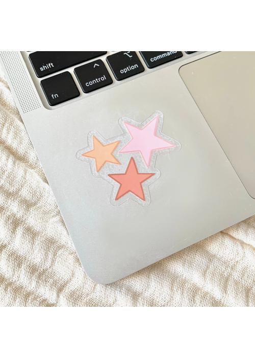 Pink Stars Sticker