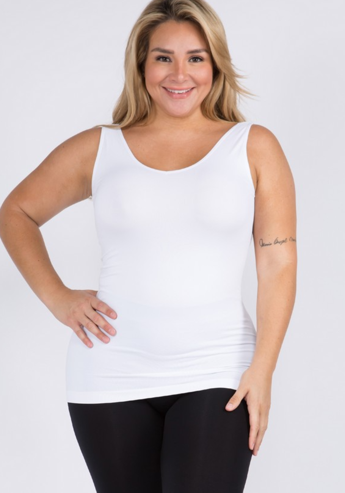 Plus Size Camisole Tank Top Shapewear for Womens Removable Pads