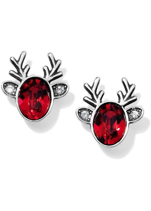 Brighton Reindeer Red Glitz Mini Post Earrings