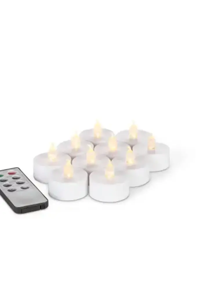 Set of 6 Tea Lights + Remote