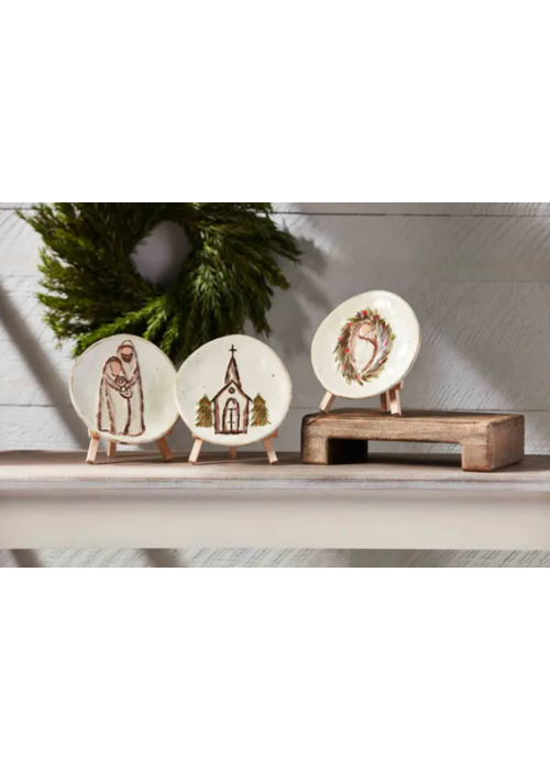 Mudpie Holiday Plate + Stand