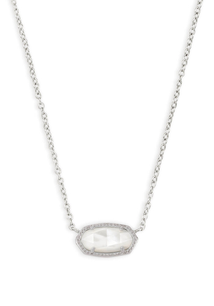 The Elisa Pendant Necklace In Ivory Mother of Pearl
