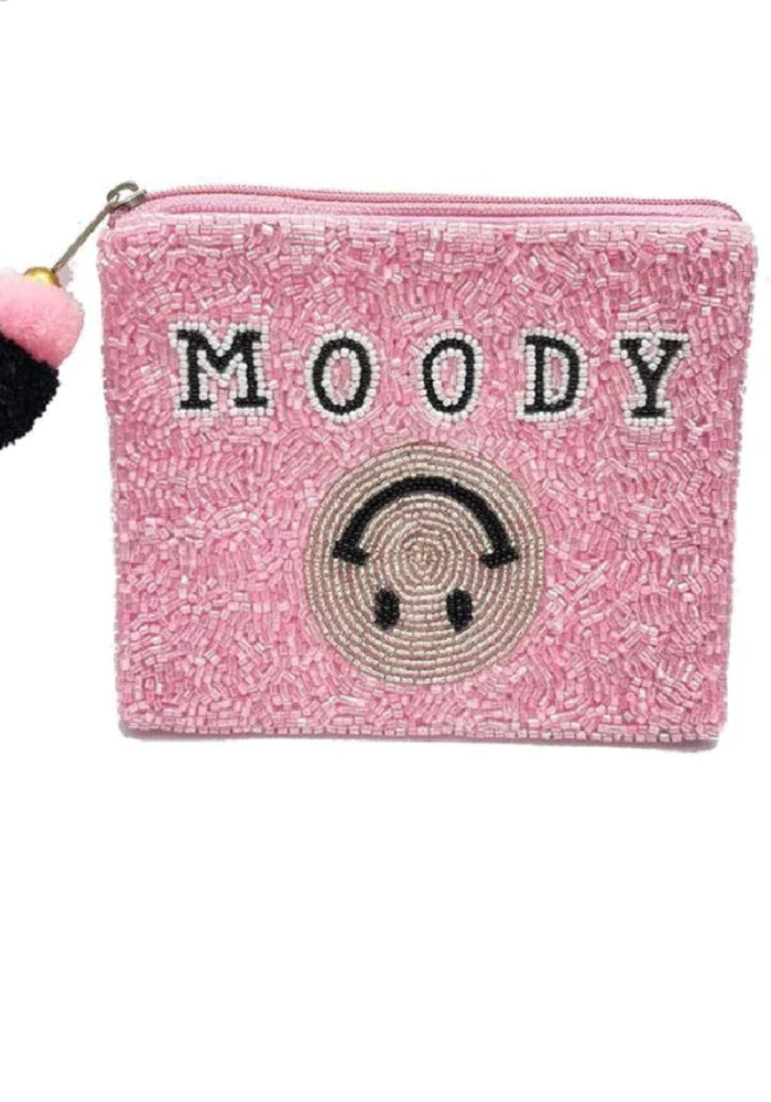 Moody Beaded Pouch