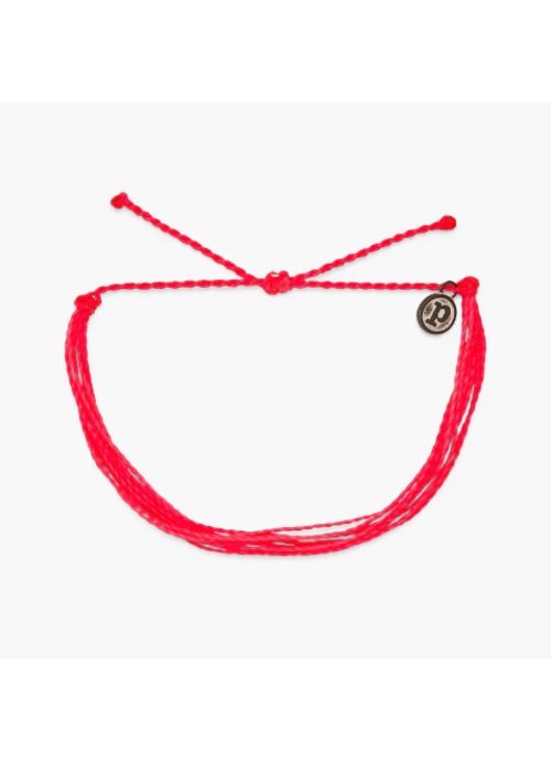 Pura Vida Bright Solid Red Bracelet