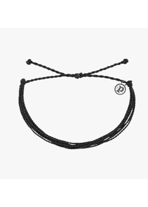 Pura Vida Bright Solid Black Bracelet