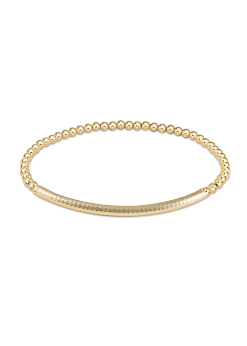 Signature Cross Gold Bliss Pattern 2.5mm Bead Bracelet - The Trendy Trunk