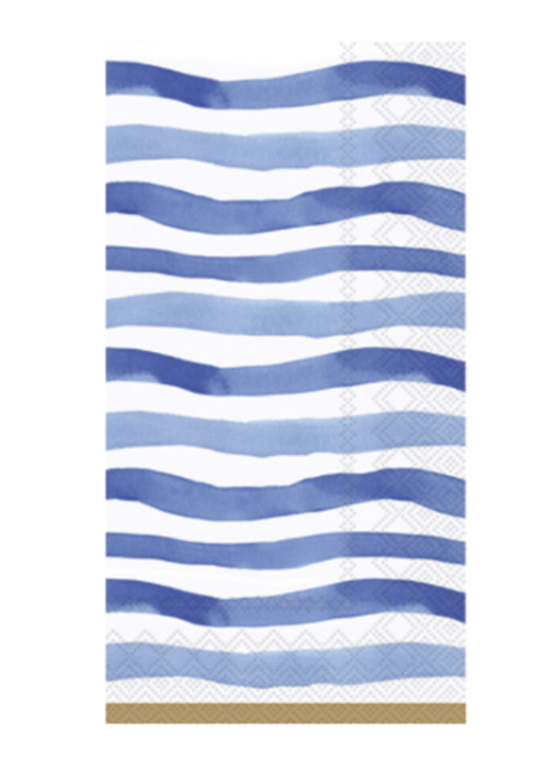 Blue Wavy Stripe Guest Paper Towel