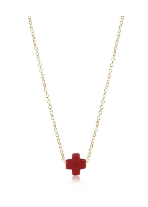 Enewton 16" Signature Cross Gold Necklace