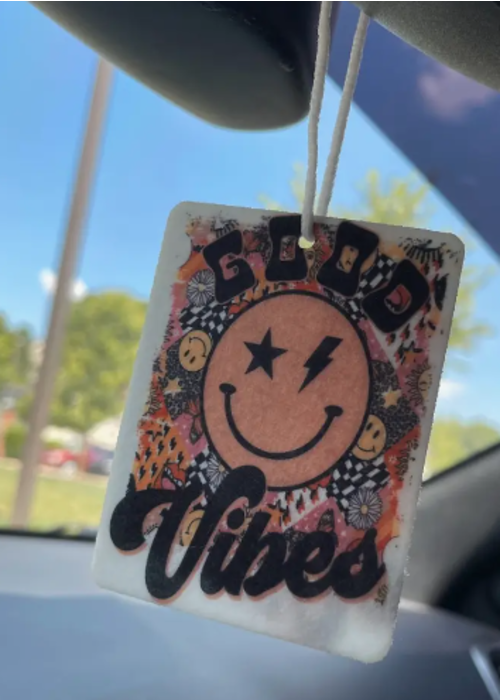 Retro Good Vibes  Air Freshener