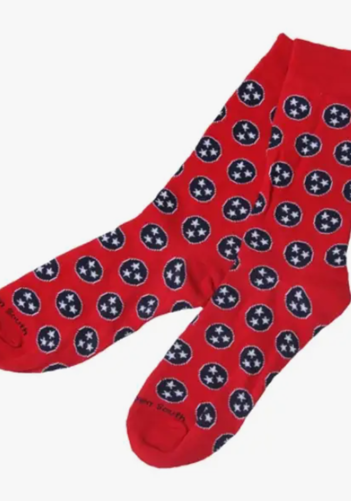 Tennessee Tri-Star Socks | Red + Navy