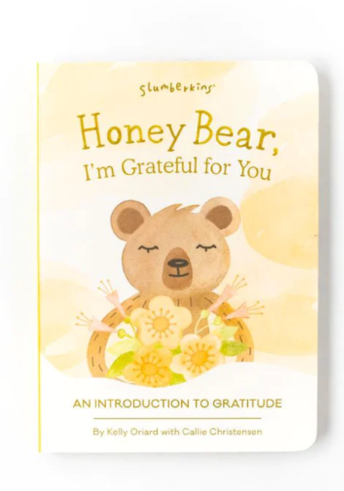 Slumberkins Honey Bear Grateful for You Book
